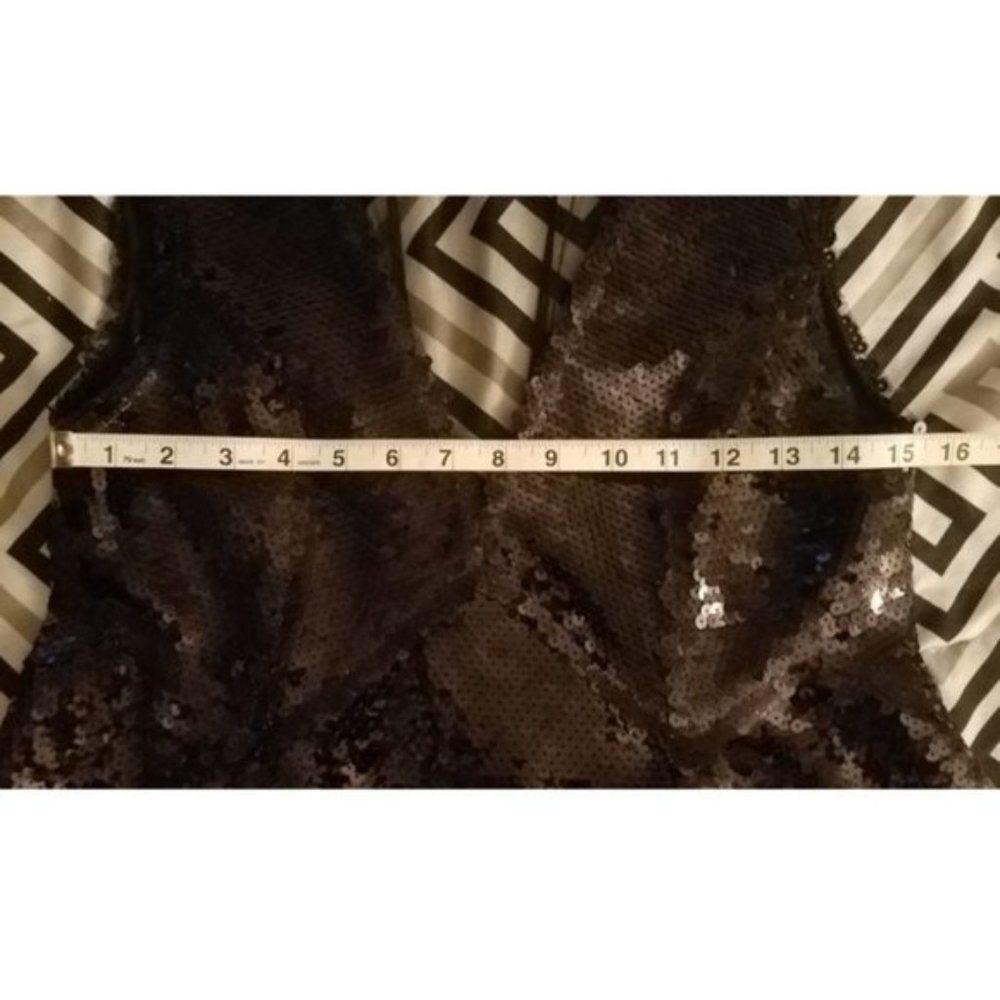 NWT|Free People Dance Til Dawn Black Sequin Skater Mini Dress, SMALL - Picture 5 of 6